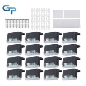 Gre193545 Greatparts 16 Pack Led Solar Step Lights Waterproof For Outdoor Stairs