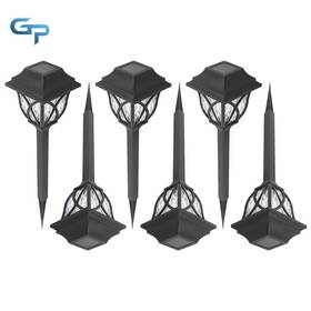 Greatparts Gre193550 Solar Pathway Lights Outdoor Warm Light Powered Landscape Path Yard 6 Pack