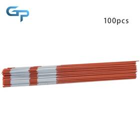 Gre62730 Greatparts 100 Pcs 5/16 Inch Diameter Orange Snow Stakes Driveway Markers With Reflective