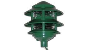 Greenfield 750762110102 Made In Usa Weatherproof Path Light - Green Three Tier