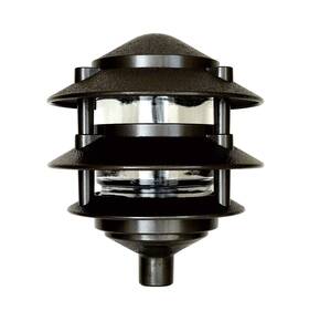 Pl3tledbr Greenfield 750762110867 Made In The Usa Led Weatherproof 3-tier Pathlight - Bronze