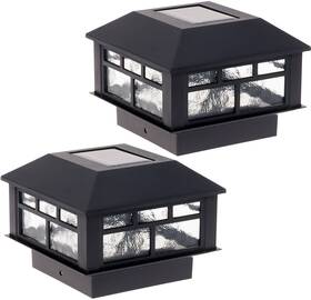 Greenlighting 841478134848 Solar Post Cap Lights 4x4 5x5 - Fence Outdoor Waterproof