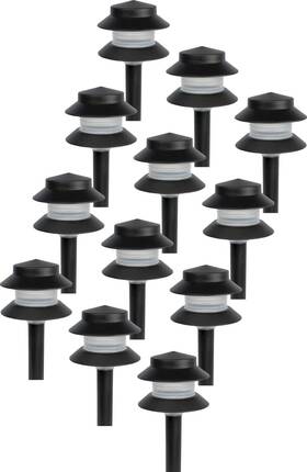 Greenlighting 841478155140 35 Lumen Modern 2-tier Low Voltage Path Light - Outdoor 2.5 Watt