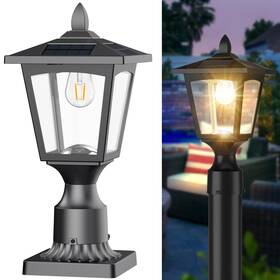 Dld180 Greluna Solar Lamp Post Lights Outdoor 3000k Dusk To Dawn Waterproof Li