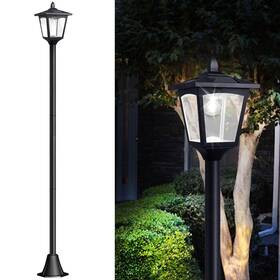 H-034f Greluna 67 Inch Solar Lamp Post Lights Outdoor 50 Lumens Powered Vintage Street Li