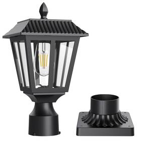 Hr2403-1 Greluna Solar Post Lights - Dusk To Dawn Outdoor Waterproof Lamp Light Wit
