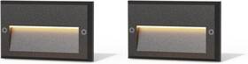 9127-24102-02a Group Low Voltage Step Lights 5.5 Inch Outdoor 12v Ac Landscape Stair Wired 2pk