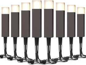 Gg9126-21504-08a Group 8pk Outdoor Low Voltage Bollard Lights 2w 2700k Warm White Led Landscape Pathway