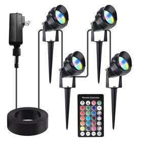 Shsd-rgb-12v Gtmemphiss Christmas Spotlight Outdoor Rgb Color Changing Landscape Lights With Remote