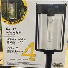 1806305 Gtx/naturally Solar 25 Lumen Led Pathway Light 4 Pack
