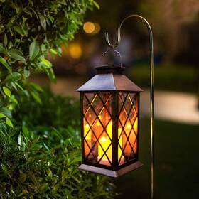 Guanfu 768484180778 Solar Outdoor Lantern Garden Hanging Waterproof Lanterns Pvc Upgrade 3 Led F
