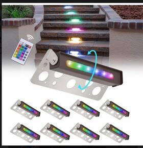 Guecar 049451358126 8-pack 7-inch Led Rotatable Hardscape Lighting