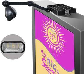 Jy8-510 Guladus Solar Billboard Light Outdoor Sign 5200 Mah With 60 Super Black