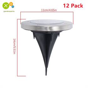 Opp2051153 Gurdtopo 12 Pack Solar Ground Lights Outdoor Garden In Grond Waterproof Warm 8 Led