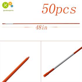 Opp344394 Gurdtopo 50pcs 1/4 Inch Diameter Orange Snow Stakes 48in Long Reflective Markers Driveway