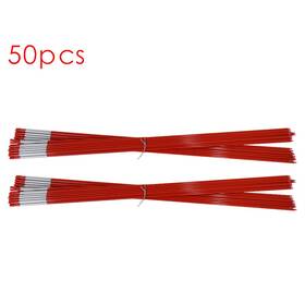Opp665150 Gurdtopo Red Driveway Markers Snow Stakes Reflective Diameter 5/16 Inch 48 Long