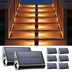B0d5gwb33k Gvshine 8 Pack Solar Deck Step Lights Outdoor Waterproof Led For Stairs Patio Garden