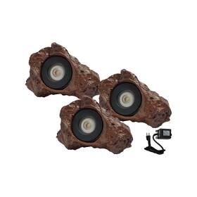Half Off Ponds 658848604135 Luminight Pond Lighting 3 1.5-watt Led Rock Light Kit