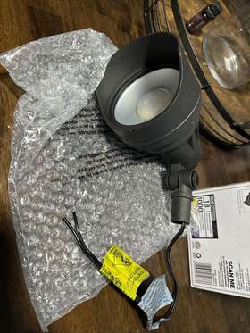 1003453367 Hampton Bay Led Color Changing Flood Light - 100 Wattage Black Metal