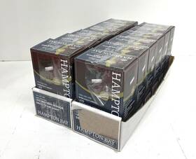 1006684888 Hampton Bay Lot Of 12 Low Voltage Hardwired Black Motion Sensing Star Light