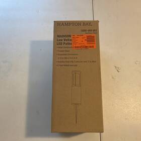 1008469091 Hampton Bay Madison Low Voltage Led Pathway Light Aluminum Warm White
