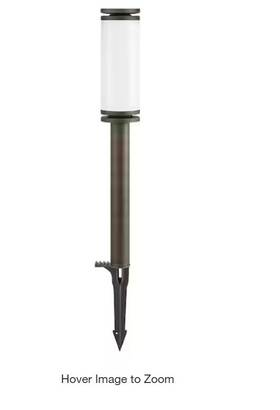 1008808593 Hampton Bay 100 Lumen Low Voltage Integrated Led Outdoor Landscape Bollard Light
