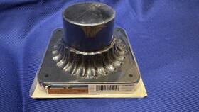 257-527 Hampton Bay New 2 Black Outdoor Pier Base 3 Inch Round Post Cap