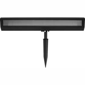 Hampton Bay 313114695643 Black Led Solar Wall Wash Light 120 Lumens 3000k Dusk To Dawn Outdoor Aluminum