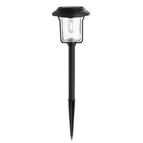 Hampton Bay 445039065089 Laurelview 14 Lumen Black Led Solar Path Light With Glass Lens