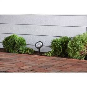Hampton Bay 445041927924 410 Lumen Black Adjustable Light Color Integrated Led Outdoor Landscape Flood Li