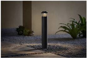Hampton Bay 445055225221 Marion 133 Lumen 20 Inch Black Low Voltage Integrated Led