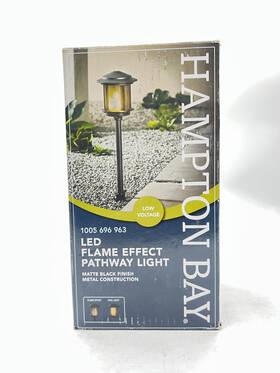 62906 Hampton Bay Ambrose Low Volt 2.4 Lumen Led Path Light With Flicker Flame Effect