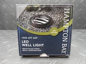 62999 Hampton Bay Black Outdoor Integrated Led In Ground Well Light Used