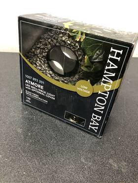 Hampton Bay 810061325659 10w Equivalent Low Voltage Black Integrated Led Inground Well/deck L