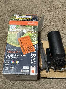 L08557-bk Hampton Bay 850033029277 Smart 450l Low Voltage Black Led Spotlight Asis Part Read