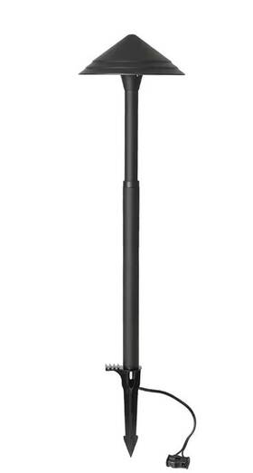 93144 Hampton Bay Low Voltage 90 Lumen Black Outdoor Integrated Led Path Light