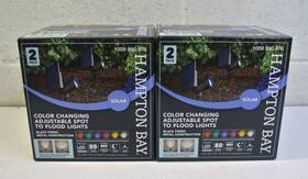 93628 Hampton Bay 2 1009 590 976 80 Lumens Color Changing Solar Spot-flood Light 2pk
