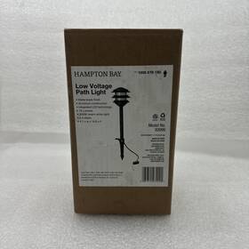 93999 Hampton Bay Low Voltage Matte Black Outdoor Integrated Led Weather Resistant 3-t