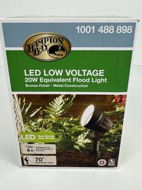 1001 Hampton Bay 940500316659 488 698 Led Low Voltage Spotlight Metal Black Landscape Lights