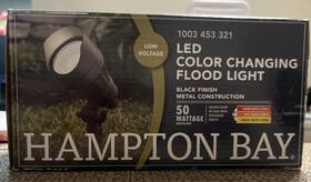 1003 Hampton Bay 940500318752 Integrated Led Outdoor Landscape Flood Light 50w Eqv