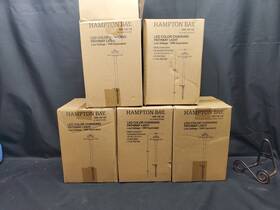 1004 Hampton Bay 940500319056 4 New Led Outdoor Path Light With Adjustable Color Bronze