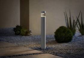 Hampton Bay 940500323664 Helena 19 Lumen Low Voltage 20 Inch Hardwired Integrated Led Aluminum Outdoor Bol
