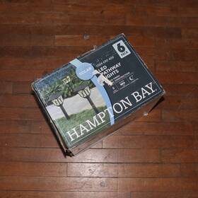 Hd41233 Hampton Bay 6-pk Solar Led Outdoor Post Light Black