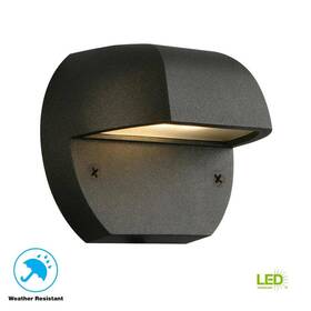 Iyr2601l-2 Hampton Bay Deck Stair Light Led Black Outdoor Surface Mount 12v Weatherproof Flush 105lm