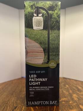 Jpu1501l Hampton Bay Led Pathway Light Oil-rubbed Bronze Finish Metal Construction