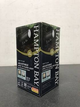 Kiz1501ls-02 Hampton Bay 200 Lumens Black Led Outdoor Flood Light