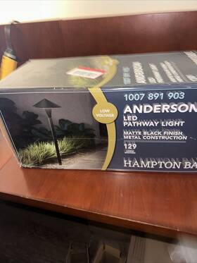 Kzb1501hx-01 Hampton Bay Kzb1501hx-01/mb Anderson Mr11 Led Path Light