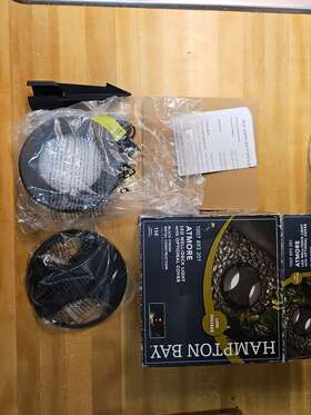 Hampton Bay Lds-wr2bl3000k Atmore Low Voltage Black Metal Led Outdoor Well/deck Light 150 Lumen