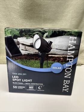 Nxt-2135h Hampton Bay Solar Led Spotlight Metal Black 50 Lumen