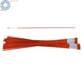 Hp19494 Happy19star 50pcs Snow Stakes 1/4 Inch Diameter Reflective Markers Driveway 48in Long Orange